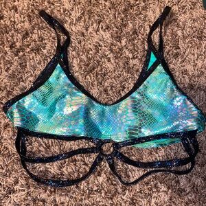 EDM rave bra top